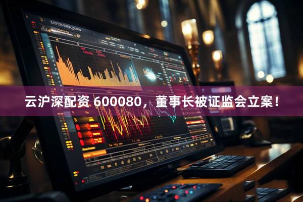 云沪深配资 600080，董事长被证监会立案！